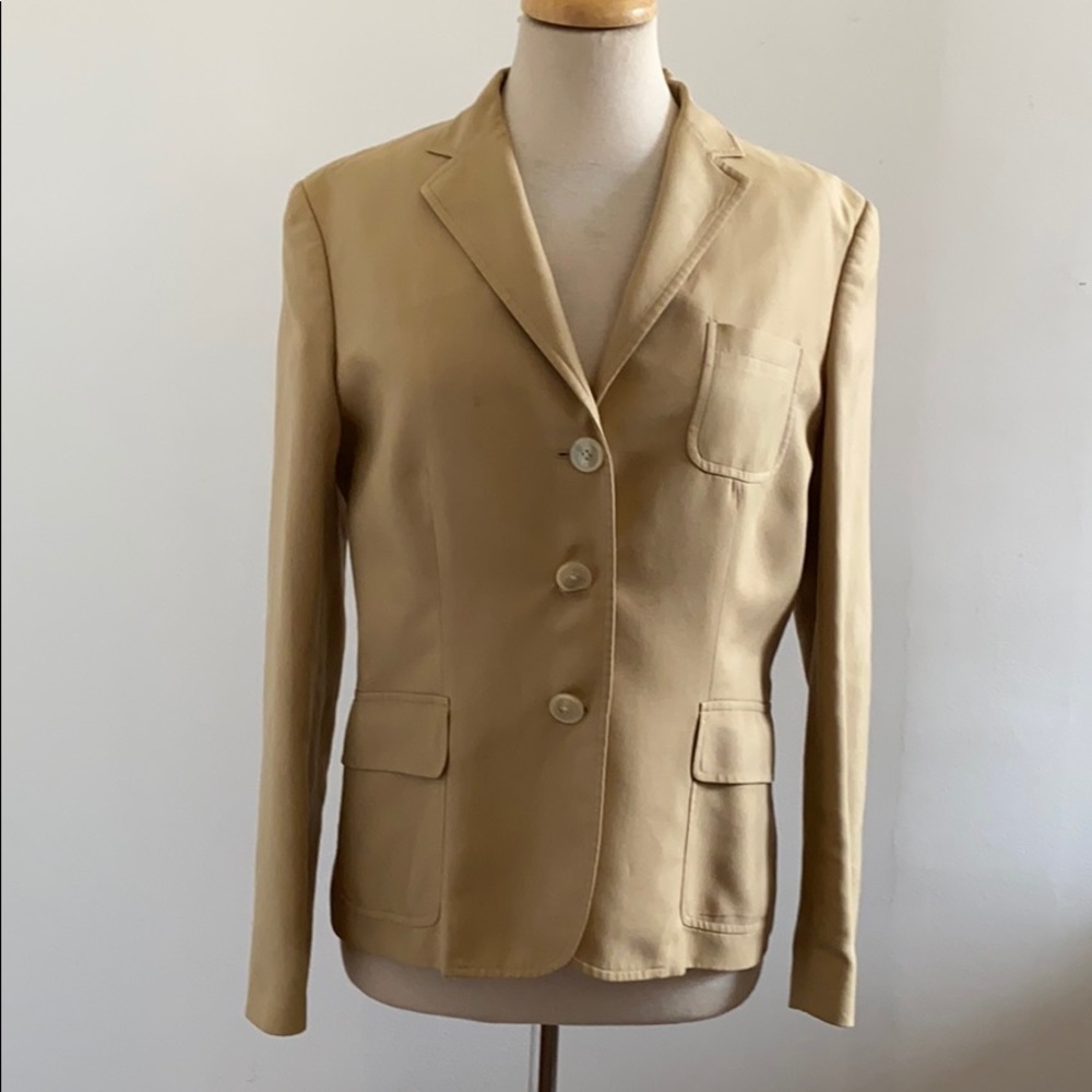 Ralph Lauren Green Label Cotton/Silk Blazer